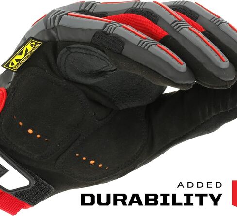Mechanix Wear: قفازات عمل M-Pact ذات ملاءمة آمنة، وقفازات عمل مع حماية من الصدمات وامتصاص الاهتزاز، وقفازات أمان للرجال (أسود/رمادي، كبير) in Saudi Arabia