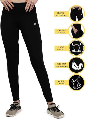 Gym Wear Mesh Legging Workout Pants with Side Pockets Sports Fitness Yoga Track Pants for Women & Girls in Saudi Arabia
