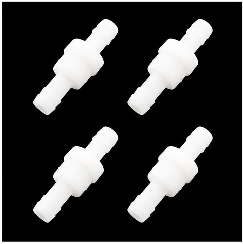 4pcs 1/4 Inch Barb Hose One Way Inline Check Valve Non Return One-Way Air Water Gas Check Valve in Saudi Arabia