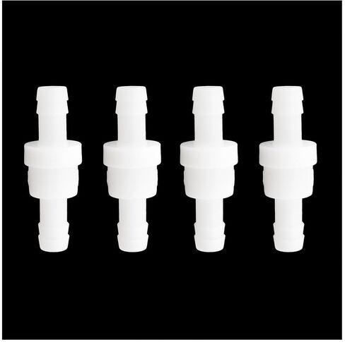 4pcs 1/4 Inch Barb Hose One Way Inline Check Valve Non Return One-Way Air Water Gas Check Valve in Saudi Arabia