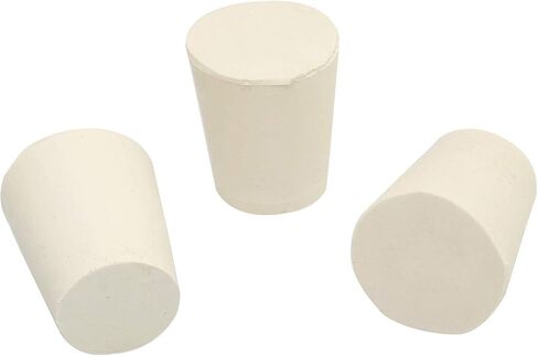 DGZZI Solid Rubber Stopper 10PCS Size #3 23x 17X 26mm/0.90x 0.66x1.02Inch White Lab Plug in Saudi Arabia