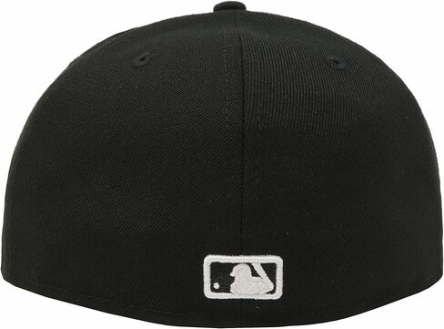 New Era Los Angeles Dodgers 59Fifty Fitted Hat, Adult, Black/White, 8 1/8 in Saudi Arabia