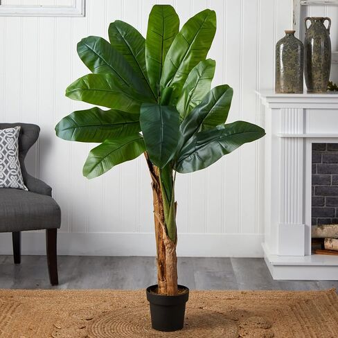 Nearly Natural 4ft. Double Stalk Banana Artificial Tree in Saudi Arabia