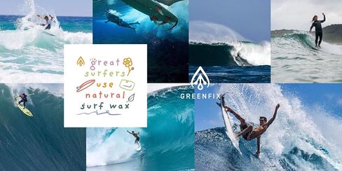 GreenFix/Cool Water 58-68°F Organic High Performance Surfboard Wax, Natural Ocean Friendly - Made in France - Non-Melting in Sun, Winner 2009 EU Innovation Award in Saudi Arabia