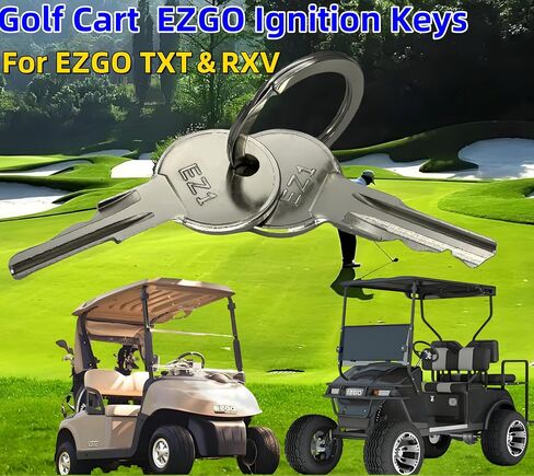 EZGO Ignition Keys Golf Cart Keys for EZGO TXT and EZGO RXV Replacement Ignition Keys 2 Pcs in Kuwait