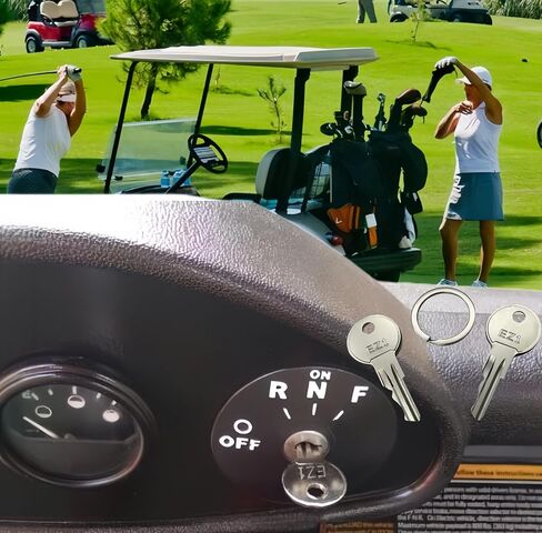 EZGO Ignition Keys Golf Cart Keys for EZGO TXT and EZGO RXV Replacement Ignition Keys 2 Pcs in Kuwait