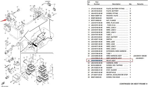 10L0L Golf Cart 48V Heavy Duty Solenoid/Rely Assy for Yamaha G22 G29 Drive Electric 2007 up Models, OEM JU6-H1950-00-00,JU6H19500000 in Saudi Arabia