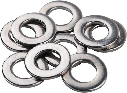 HIFROM 100pcs M10 Flat Washers 304 Stainless Steel Metric Flat Washers Set replacement for Bolt Screw (M10X20X2mm) in Saudi Arabia