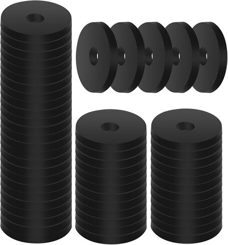 100 Pcs Rubber Washers Flat Faucet Washers 1OD X 1/4ID X 0.12Thickness Black Round Rubber Washers for Bolts Multi Purpose Rubber Spacer Rubber Washers Plumbing Vibration Isolation Rubber Washers in Saudi Arabia