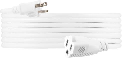 GE Outdoor Extension Cord Waterproof, Heavy Duty Extension Cord, 16AWG 3 Prong Extension Cord Outdoor, 13 Amp 15 Ft Extension Cord, Long Extension Cord, UL Listed, Black, 50369 in Saudi Arabia