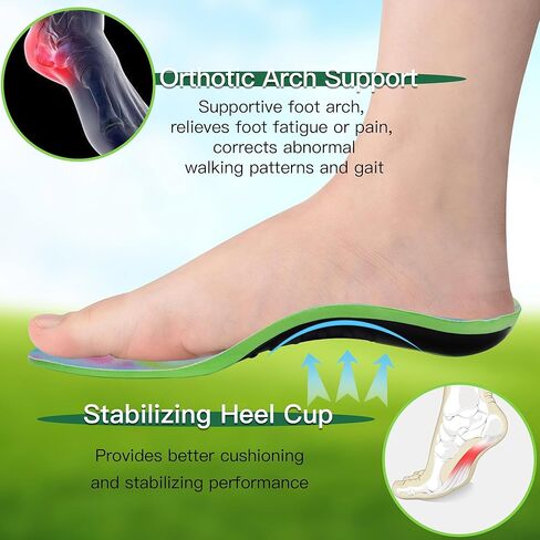 Everhealth Kids Insoles Orthopedic Shoe Inserts, Orthotic Arch Support Insoles for Flat Feet Pronation Plantar Fasciitis Pain Relief, Comfort Supportive Replacement Insoles for Children in Kuwait