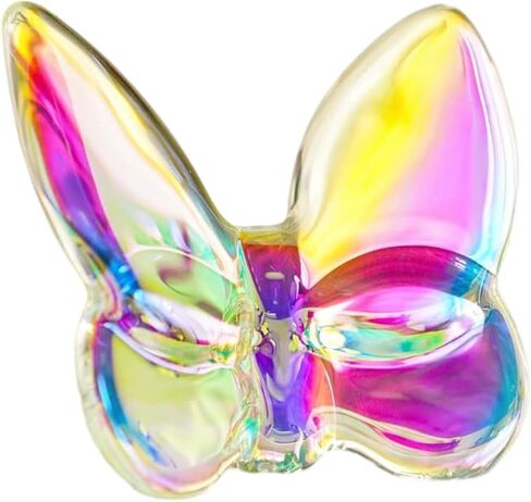 Butterfly Crystal Figurines, Crystal Butterfly Ornament, Glass Butterfly Ornament for Wedding Christmas Party Decor, Crystal Animal Collectible for Butterfly Enthusiasts and Collectors (Black) in Saudi Arabia