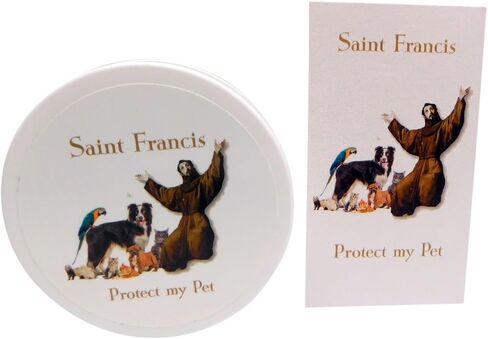 Westmon Works Saint Francis Rosary Set Wood Beads and Wooden Cross in a Case with Holy Patron of Pets Prayer Card in Saudi Arabia