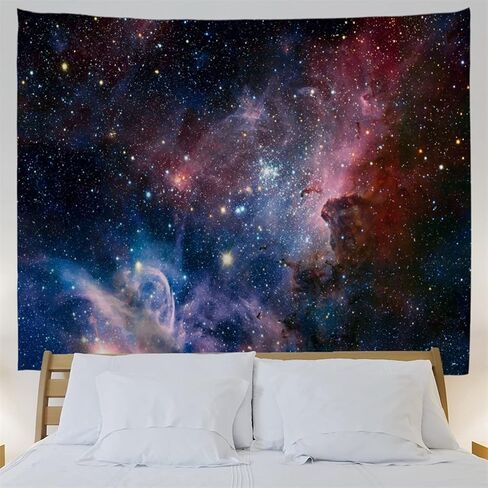 goodbath Space Tapestry, Galaxy Universe Star Outer Space Wall Tapestry for Bedroom Living Room Dorm, 60" x 51",Colorful in Saudi Arabia