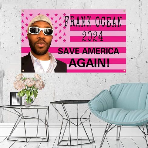 BOLUE Frank Singer Flag Rapper Ocean Music Album Wall Tapestry 3x5Ft for Fans College Dorm Living Room Wall Deco in Saudi Arabia