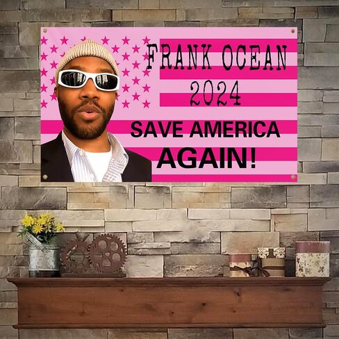 BOLUE Frank Singer Flag Rapper Ocean Music Album Wall Tapestry 3x5Ft for Fans College Dorm Living Room Wall Deco in Saudi Arabia