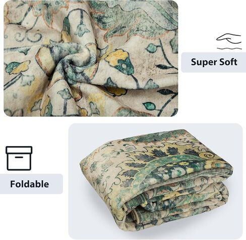 سجاد منطقة بوهو 6x9 قابل للغسل 6x9 سجادة منخفضة الوبر غير قابلة للتساقط سجاد منطقة المرور العالية لغرفة المعيشة وغرفة النوم والمطبخ وغرفة الطعام والمدخل الداخلي باللون الوردي in Kuwait