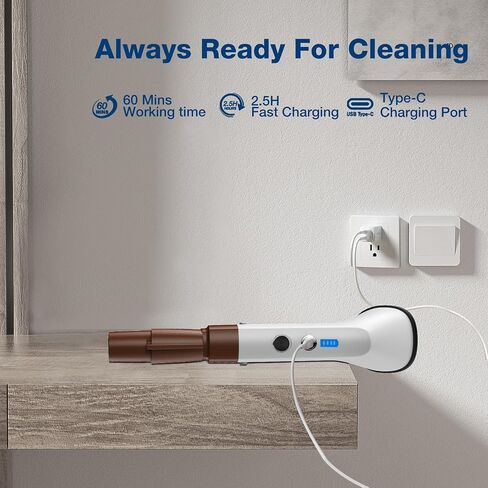 Electric Spin Scrubber, 2024 New Cordless Cleaning Brush，2-Speed Adjustable,Shower Scrubber for Bathroom Car Floor Tile in Saudi Arabia