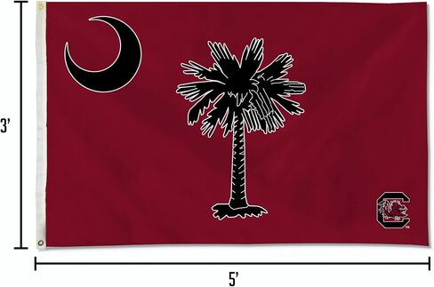 NCAA Rico Industries South Carolina Gamecocks Exclusive 3' x 5' Banner Flag Single Sided - Indoor or Outdoor - Home Décor in Saudi Arabia