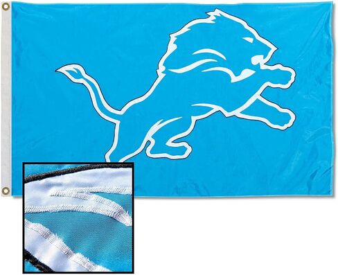 Detroit Lions Embroidered Nylon Flag in Saudi Arabia