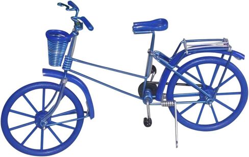 Veemoon Vintage Bicycle Model: Metal Bike Ornament Simulation Mini Bicycle - Metal Aluminum Wire Reinforcement for Funny Present Home Office Decoration (Random Color) in Saudi Arabia