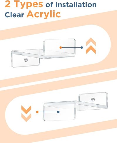 أرفف عرض من الأكريليك الشفاف لأرفف Funko Pop، رف عرض لـ Funko- شاشة عرض حائطية مقاس 4 بوصات 12 قطعة in Kuwait