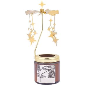 OLYCRAFT Rotary Candle Holder Birthday Cake Spinning Candle Holder Gold Metal Spinning Windmill Candlestick Candle Tea Light Holder for Birthday Wedding Anniversary Party Table Decoration