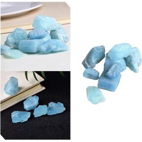 100g Natural Aquamarine Raw Stone Quartz Crystals Healing Reiki Collection