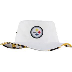 FOCO Pittsburgh Steelers NFL Womens White Hybrid Boonie Hat