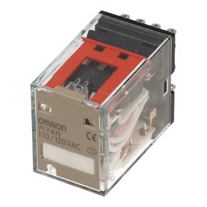 MY4N 110/120AC (S) | 155268 | OMRON Relay, Plug-in, 5A, 110/120VAC, 14 PIN, 4PDT, MECH & LED Indicators, Label Facility in Saudi Arabia
