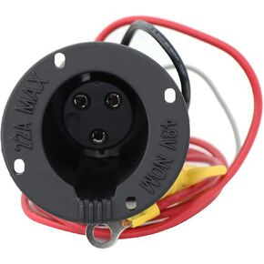 Golf Cart Club Car DS 48V Charger Receptacle and Fuse Assembly for Club Car DS Golf Cart OEM#101802101 1017968-01 1018949-01