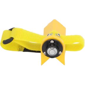 Grade Rod Level, Bubble Level for Aluminum, Grade Rod Handheld Fixed Right Angle Level Strap, Adjustable Grade Rod Level for 1 to 1.25 inch Diameter Rods