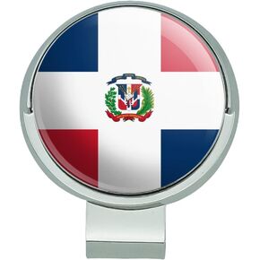 GRAPHICS & MORE The Dominican Republic Country Flag Golf Hat Clip with Magnetic Ball Marker