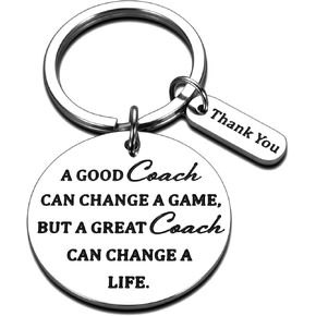 Coach Thank You Gifts Keychain Baseball Football Softball Appreciation for Women Men Coach