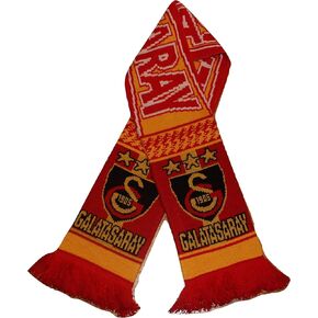 Galatasaray Scarf | Soccer Fan Scarf | Premium Acrylic Knit Red and Gold