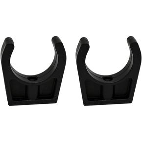 MARINE CITY Black Nylon Best Grip Storage Boat Clips Light Weighted Easy Access Ladder Stowing Hooks with Smooth and Sleek Design 1-3/4 Inches for Boats – Ships – Marine (Pack of 2)