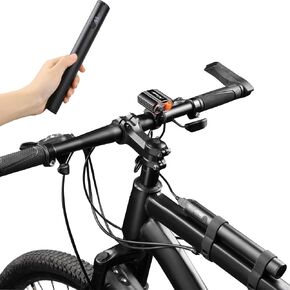 USB Rechargeable Bike Handlebar Extender,7.8in Bicycle Handlebar Extension and a Built-in 10000mAh Bike Phone Charger, for Holding Bicycle Speedometer, GPS, Phone Mount Holder and Bike Light