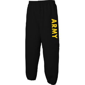 Black classic ARMY Sweat Pants with gold print