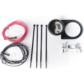 Stone River - 48v Golf Cart Battery Meter KIT - Golf Cart Voltage Meter - with 48v Battery Meter, Wire Set and Mounting Hardware - Ideal for Golf Cart Meter, EZ-GO Volt Meter, Forklift -Made in USA.