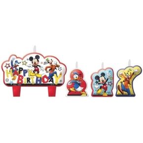 Amscan Mickey Mouse Party Supplies On The Go Candles, One Size, Multicolor