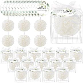 Roowest 50 Pack Wedding Favors Wedding Candles Gift Flower Candles Wedding Party Favors for Guest Bridal Proposal Gift Bachelor Party Wedding Return Gifts Keepsakes Hostess