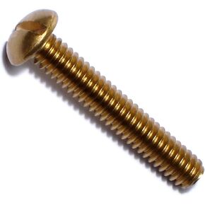014973131456 Slotted Round Machine Screws, 1/4-20 x 1-1/2, Piece-10