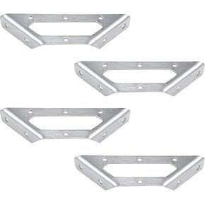 4 قطعة الفولاذ المقاوم للصدأ شبه منحرف الزاوية تعزيز قوس هدفين 90 درجة الثلاثي رف معلق يدعم السرير السكك الحديدية المناسب in Kuwait