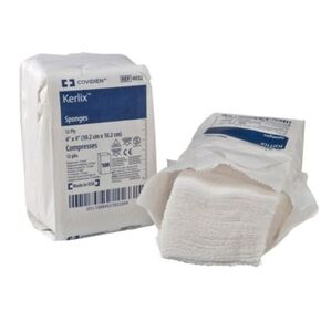 Covidien 4032 Kerlix Sponges, 12-Ply, 4" x 4" Size (Pack of 100)