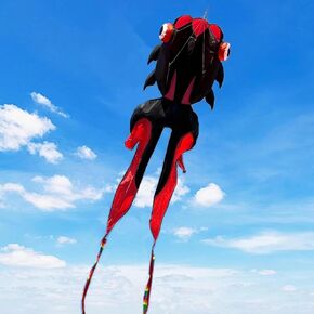 43ft Large Kites for Adults,3D Goldfish Frameless Soft Umbrella Giant Flying Kites,Easy to Fly with 330Ft Kite String in Beach and Amusement Parks-Ages 12+