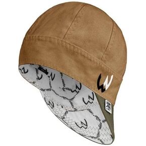 Welder Nation 8 Panel Welding Cap, 100% Cotton, Duck Canvas Exterior, Protective, Durable Men’s Hats with No Unicorn Peak for Welding, Heavy-Duty Jobs - Premium, Comfortable Welder Hat - 10 oz, 7 1/4