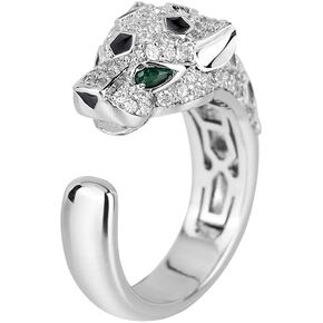 Leopard Print Ring - Silver Leopard Design Ring - Gift for Mom, Wife, Girlfriend, Her Anniversary, Valentine's Day, Mother's Day, Christmas, Birthday in Saudi Arabia