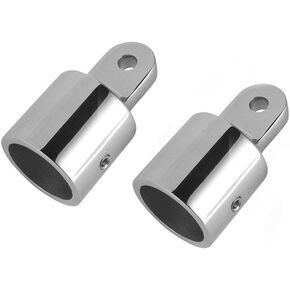 1-1/4 inch(32.8 mm) Bimini Top Cap Eye End Boat Fitting Stainless Steel 316 Boat Marine Hardware Fits 1-1/4 inch O.D. Round Tubing,2Pcs