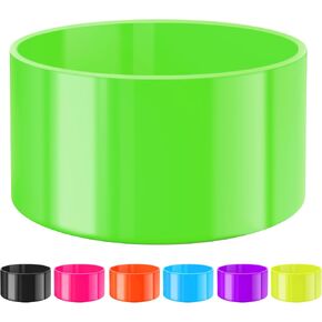 حذاء Vmini Neon الواقي لكأس ستانلي 20/30/40 أونصة، متوافق مع قارورة مائية 12-24 أونصة وحديثة بسيطة 20-40 أونصة، غلاف سيليكون لمزيد من زجاجات المياه بقاعدة 2.8-2.95 بوصة