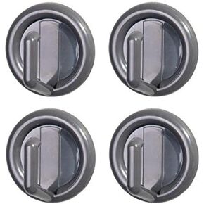 interDesign Utility Hooks, Self-Adhesive Organizers for Entryway, Kitchen, Bathroom, Office - Set of 4, White
